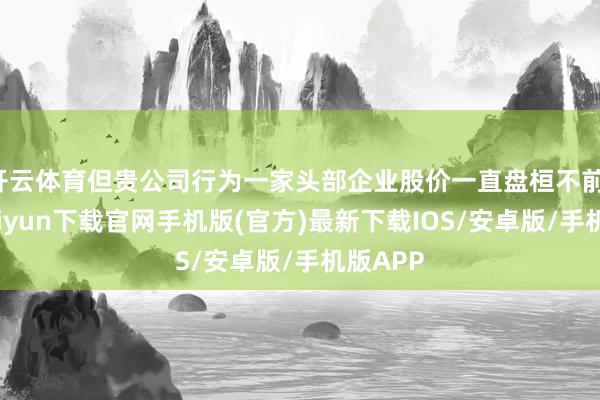 开云体育但贵公司行为一家头部企业股价一直盘桓不前-开云kaiyun下载官网手机版(官方)最新下载IOS/安卓版/手机版APP